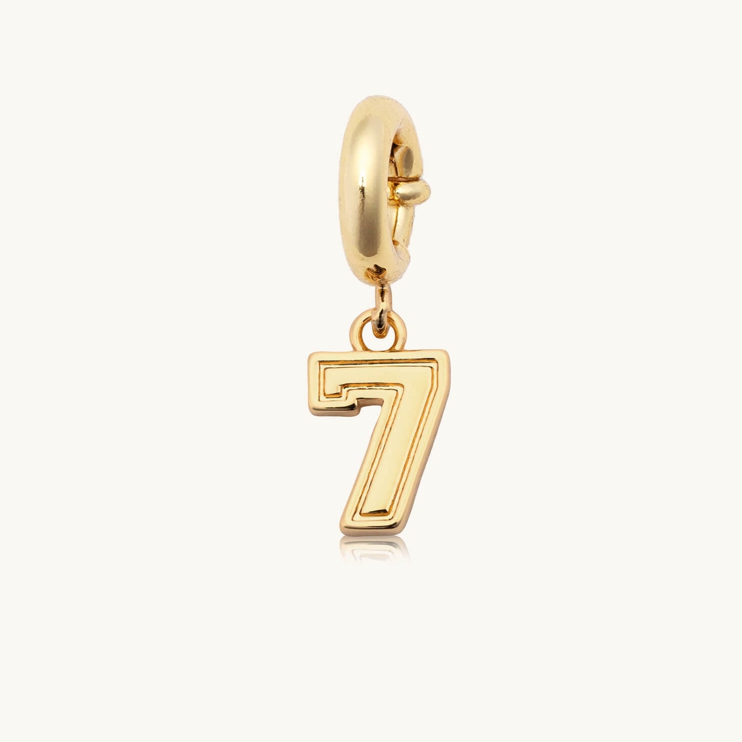 Custom Varsity Number 7 Charm