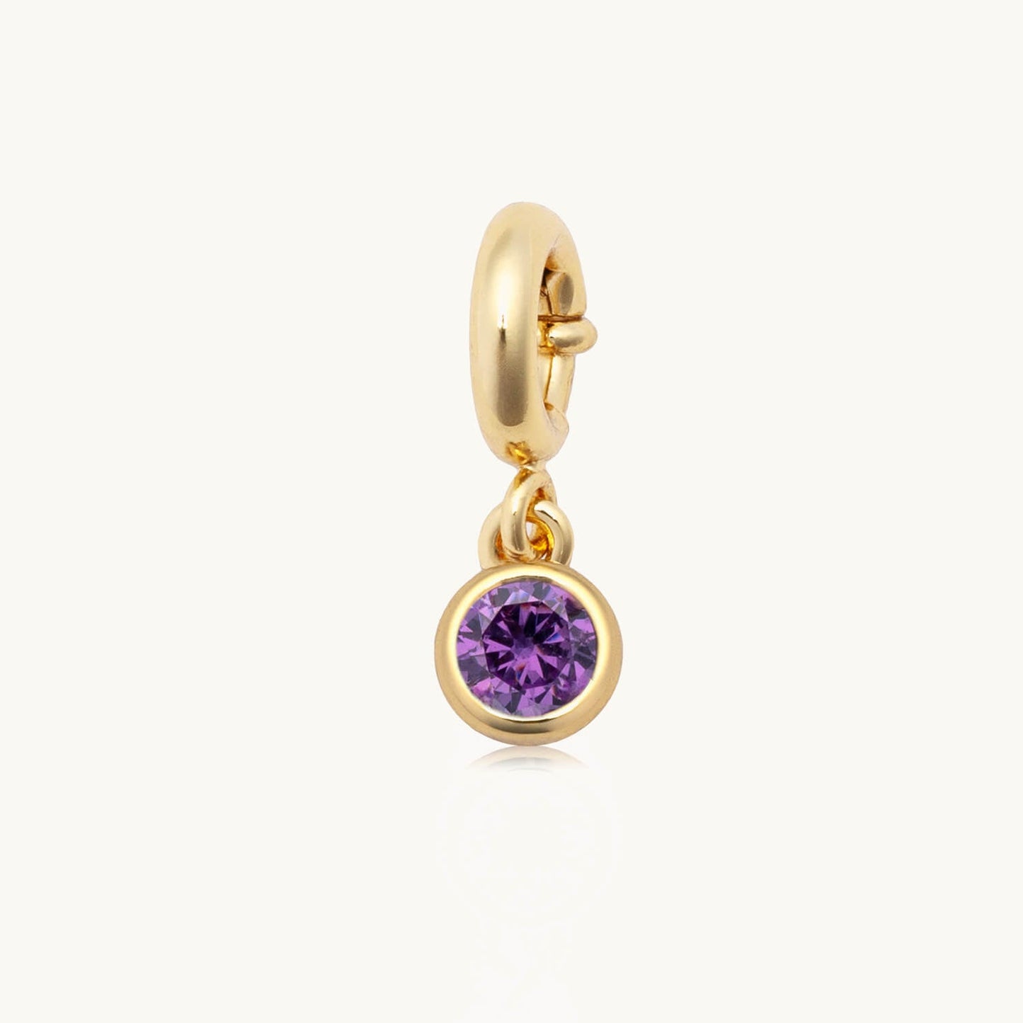 Custom February Birthstone Charm