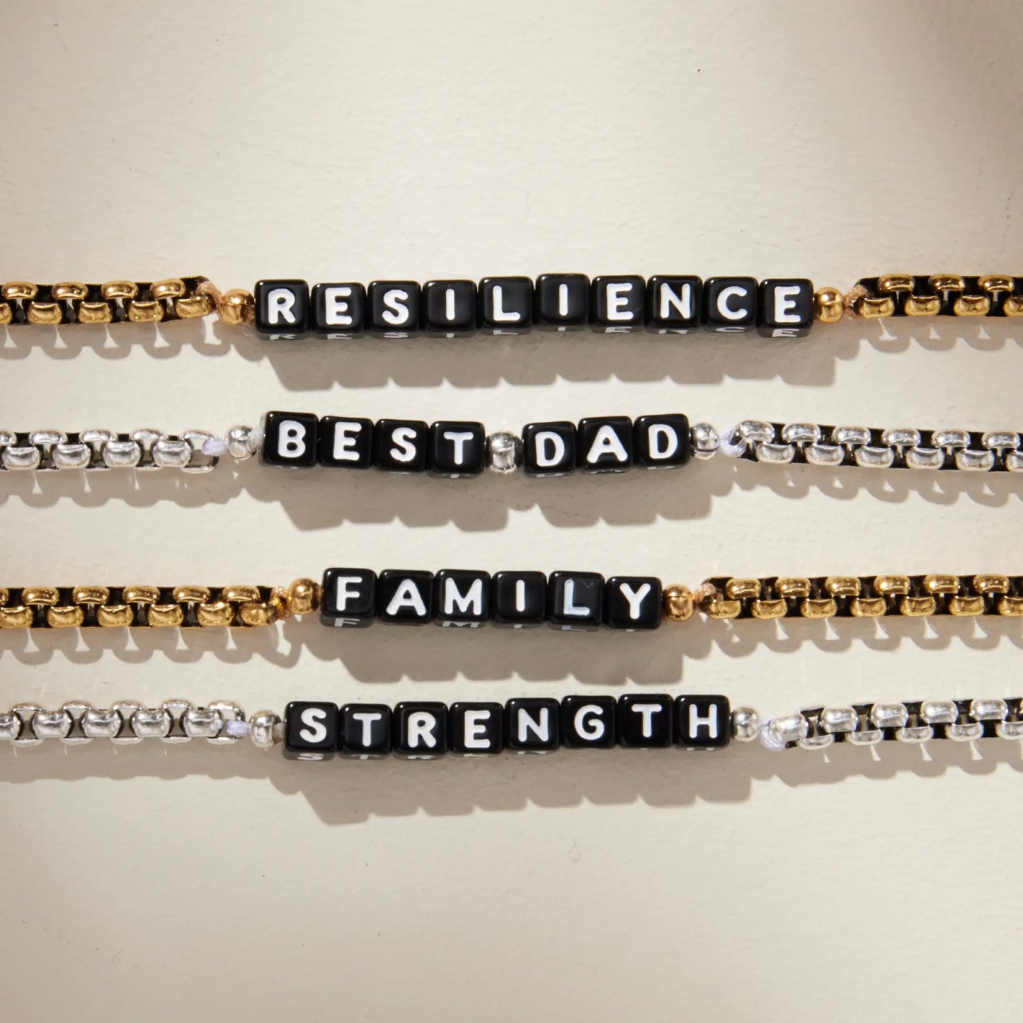 Strength Silver Antique Chain Bracelet
