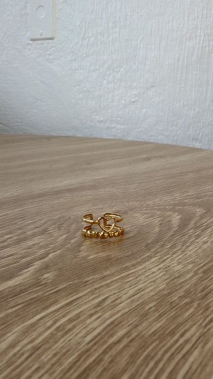 Double Heart Ring