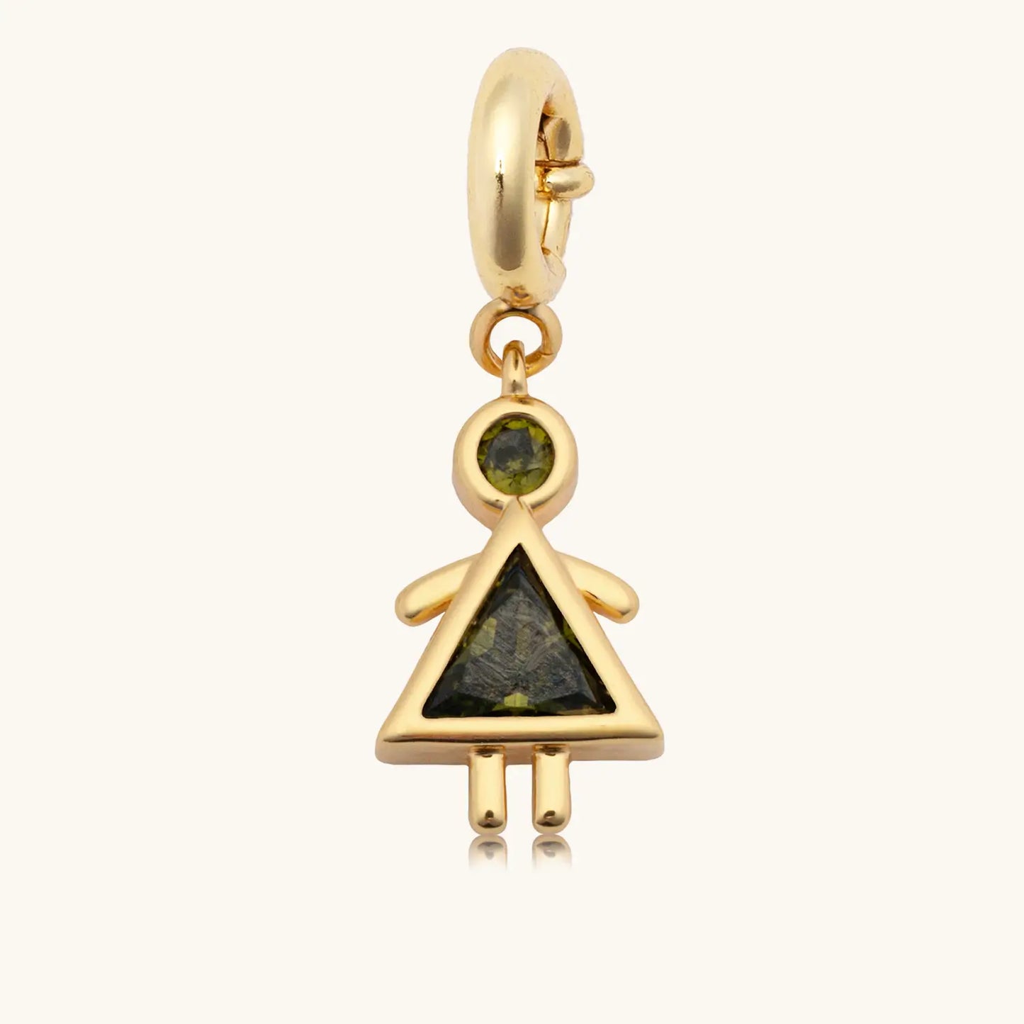 Girl Birthstone Charm