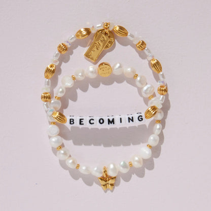 Butterfly Pearl Bracelet Base- Nika Diwa