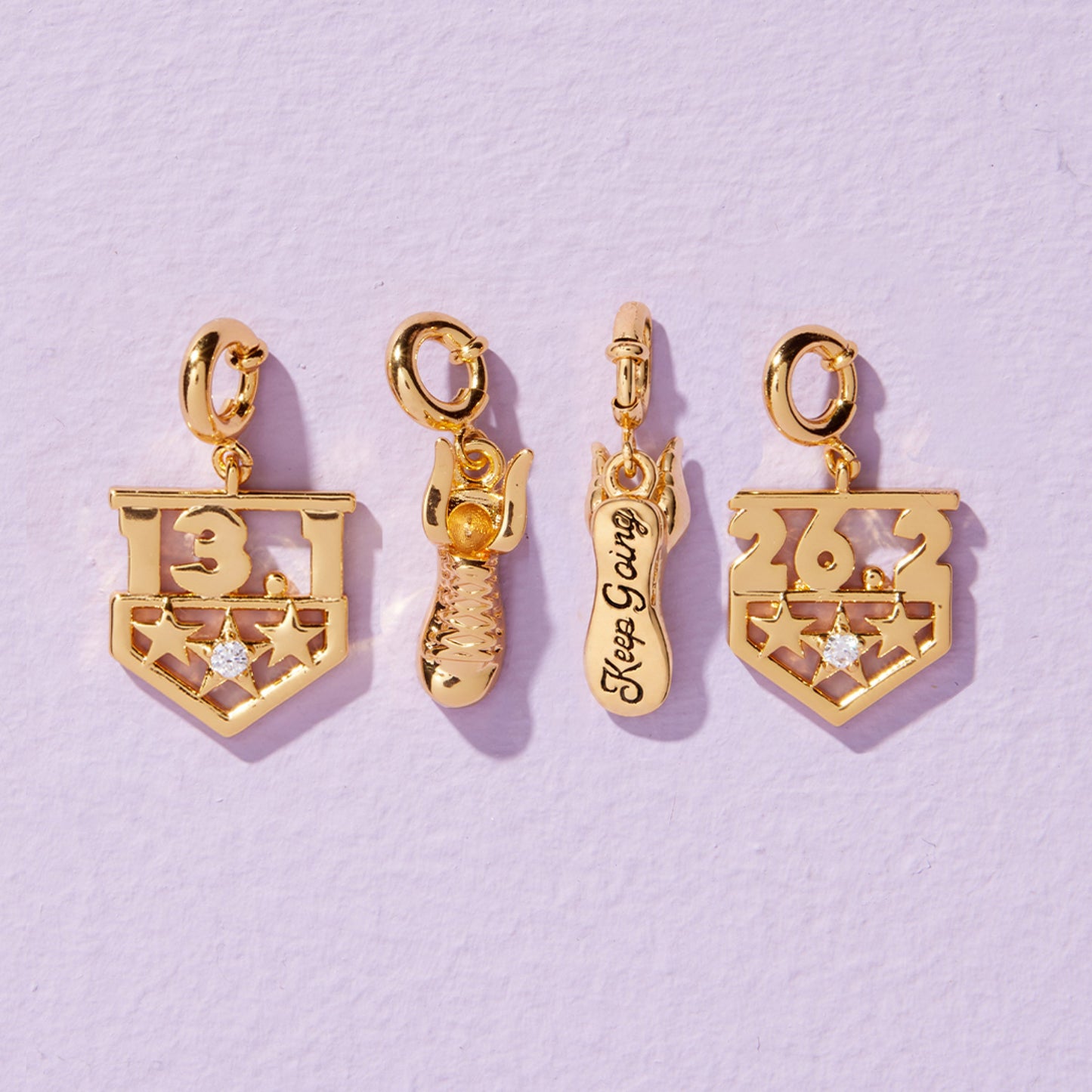 Keep Going Shoe Charm