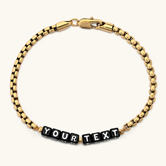Custom Gold Antique Chain Bracelet