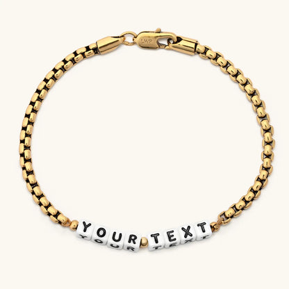 Custom Gold Antique Chain Bracelet