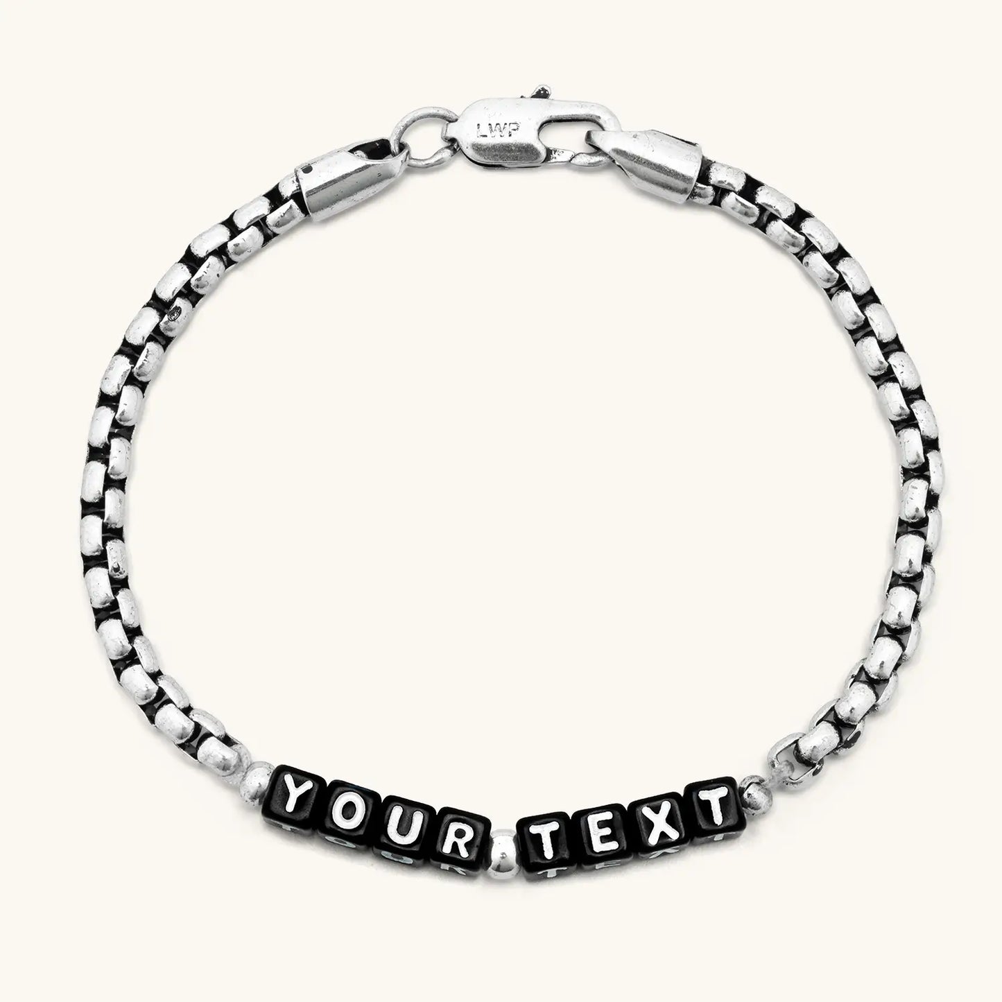 Custom Silver Antique Chain Bracelet