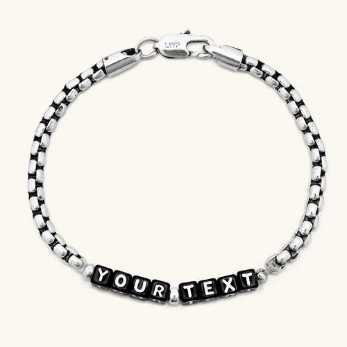 Custom Silver Antique Chain Bracelet