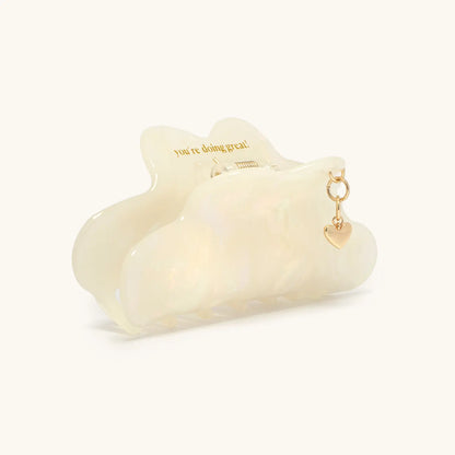 You're Doing Great Heart Charm Hair Clip