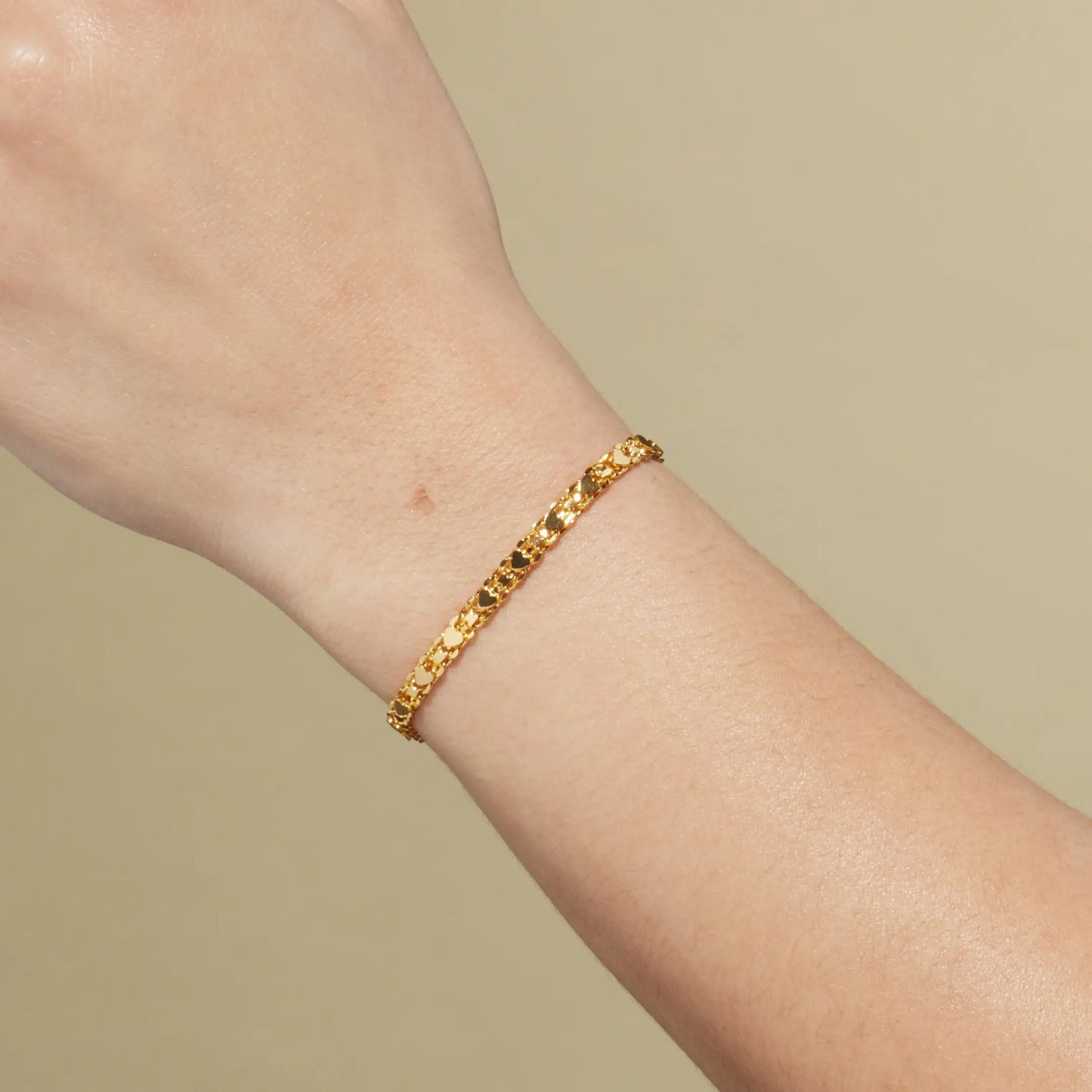 Heart Chain Link Bracelet