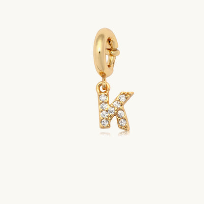 CZ Letter Charm