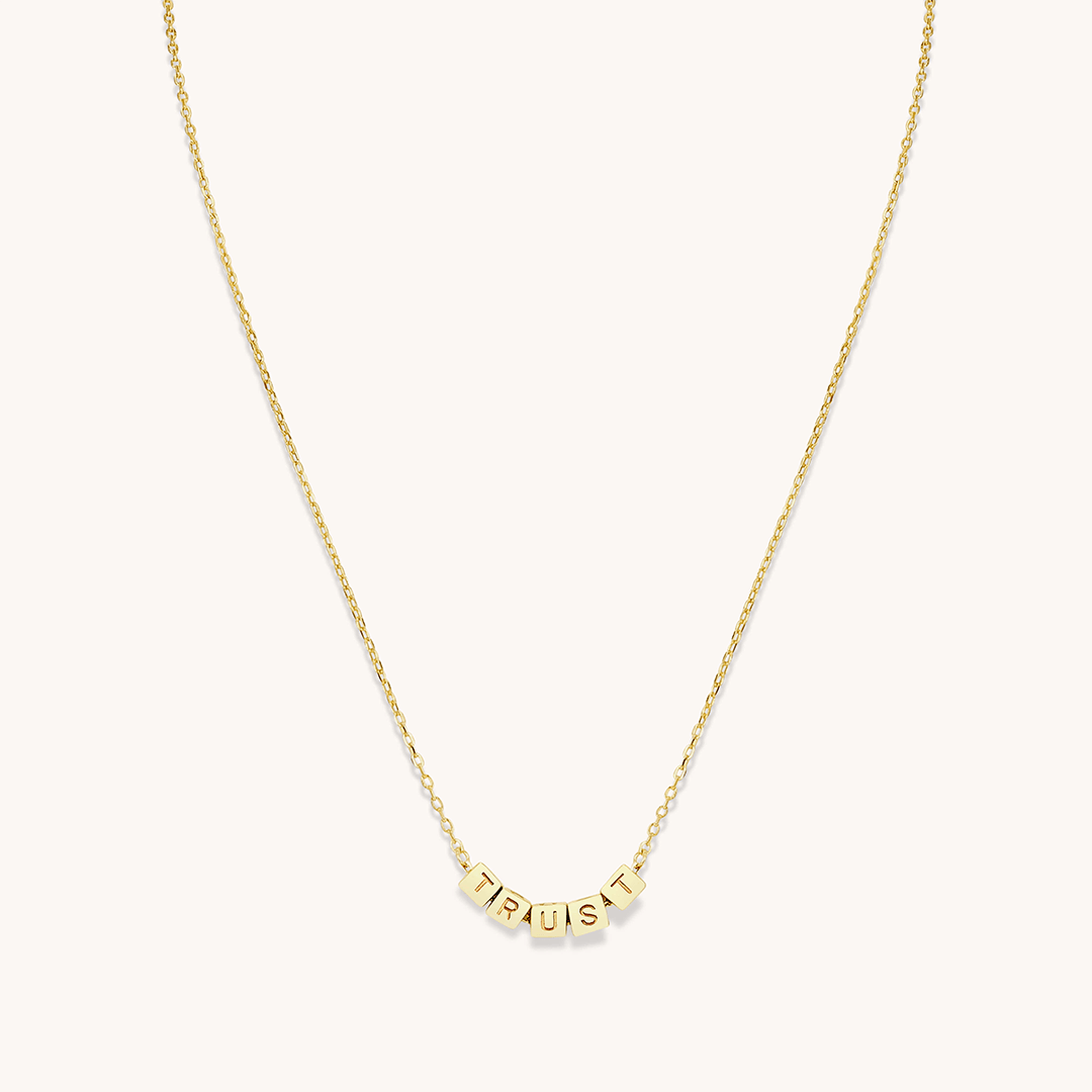 Tiny Words Trust Necklace