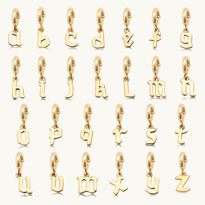 Gothic Letter Charm