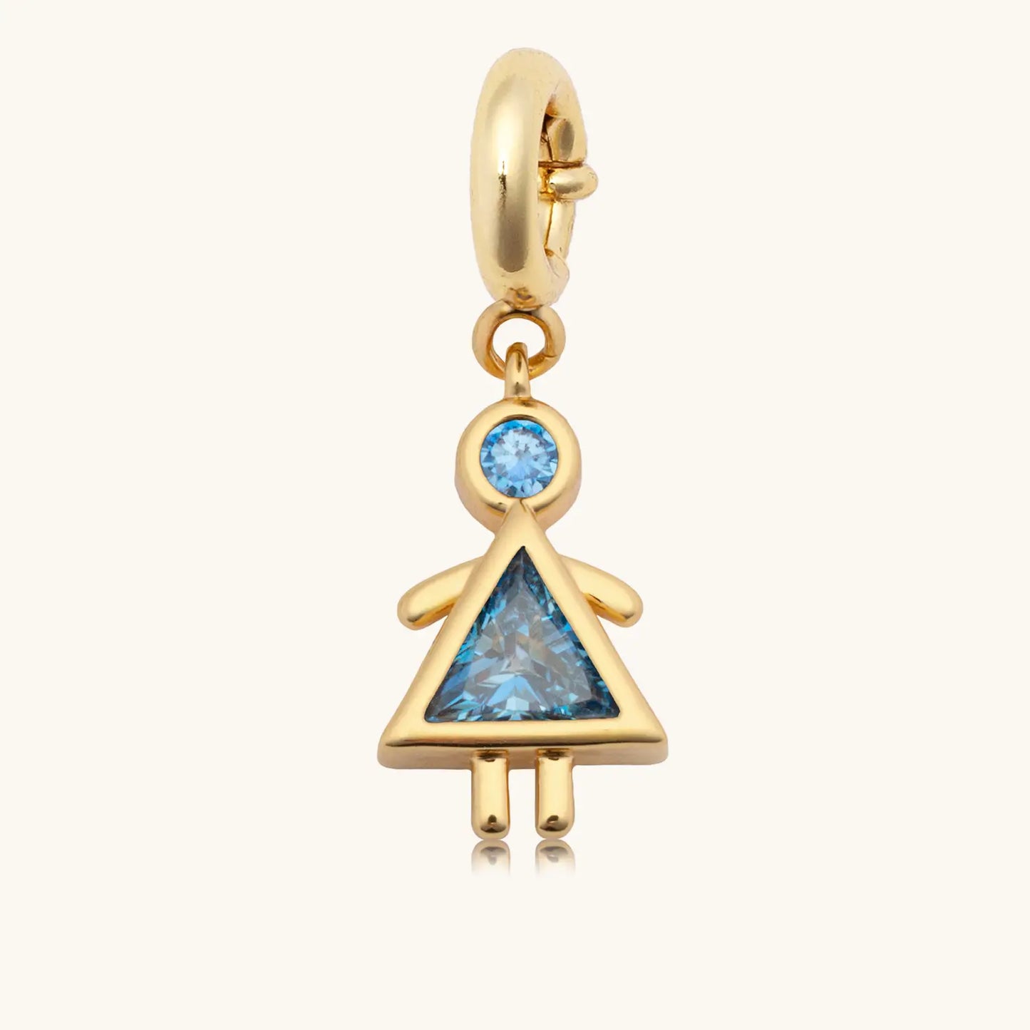 Girl Birthstone Charm