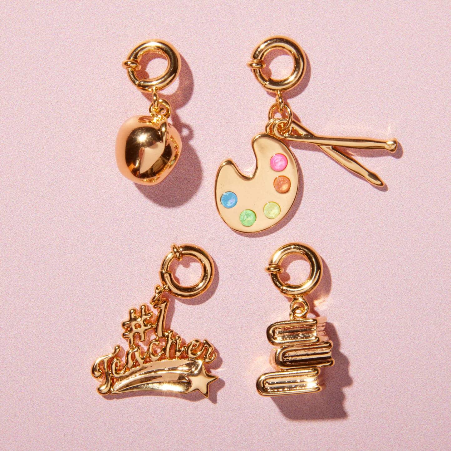 Paint Palette & Brush Charm