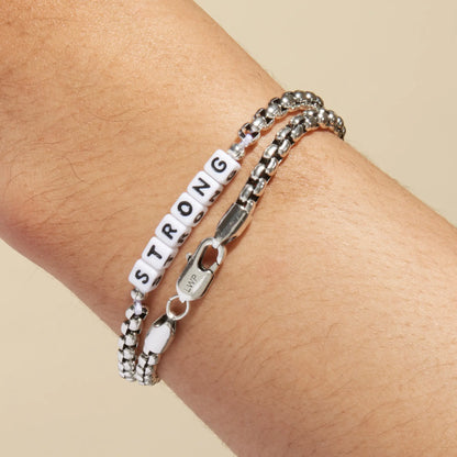 Custom Silver Antique Chain Bracelet