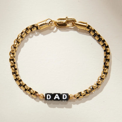 Custom Gold Antique Chain Bracelet