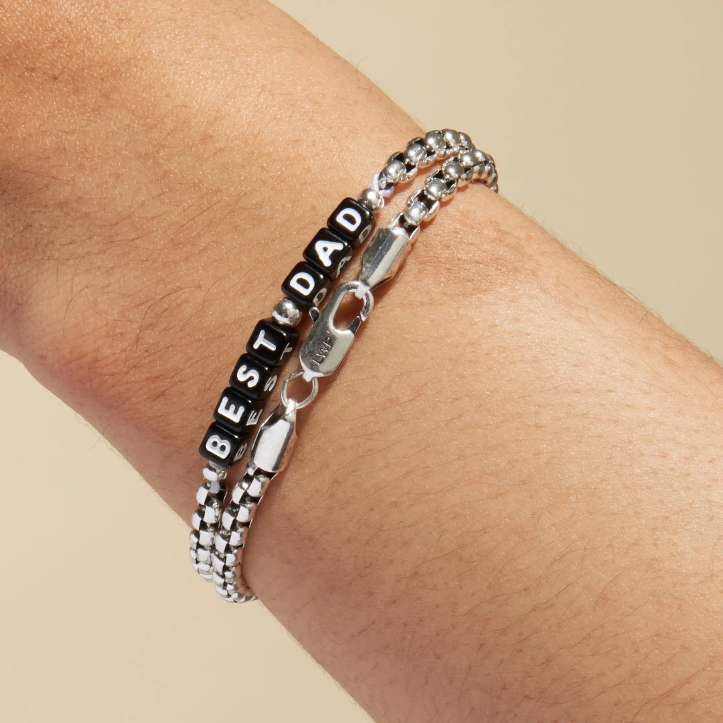 Best Dad Silver Antique Chain Bracelet