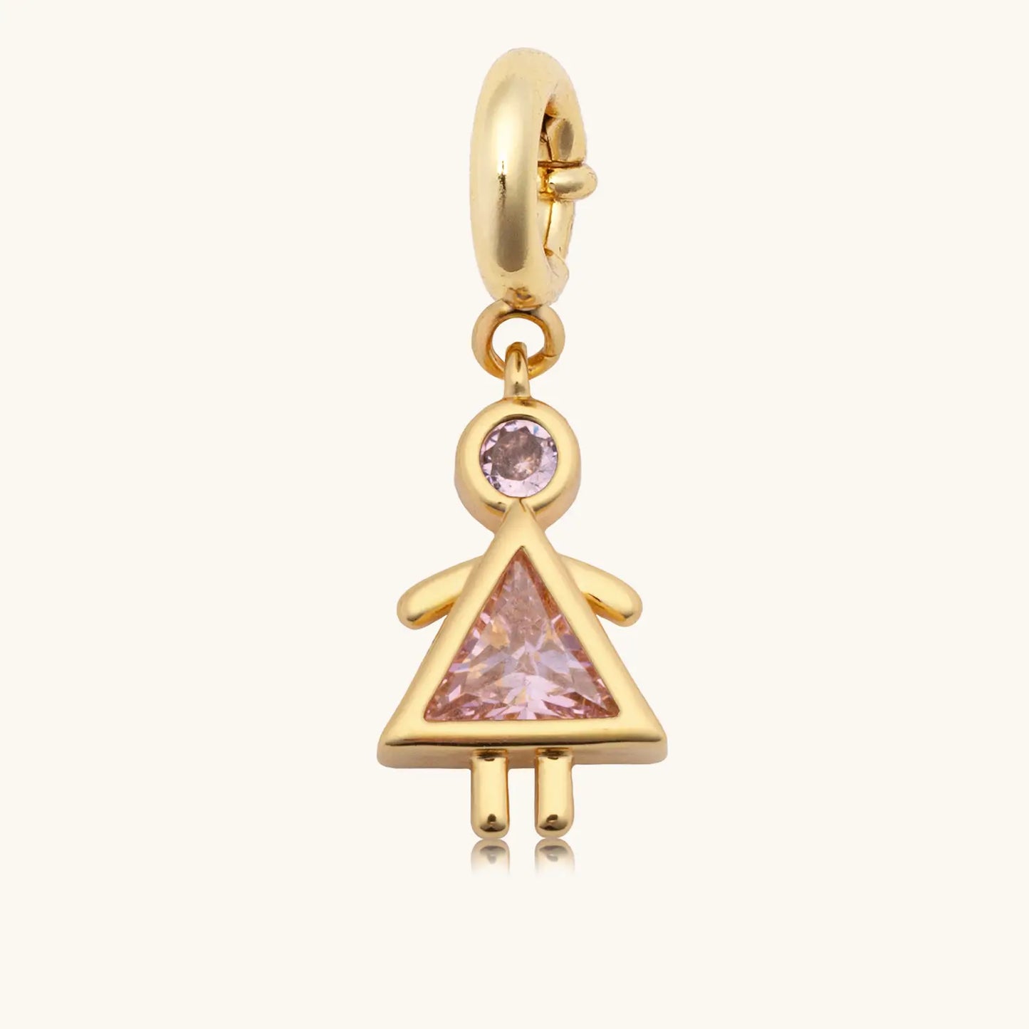 Girl Birthstone Charm