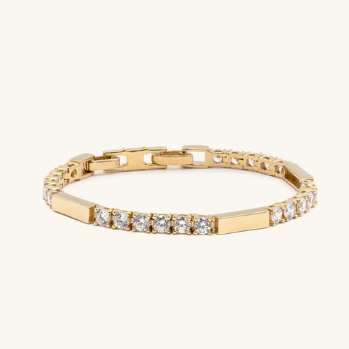 Gold Vermeil Engravable Tennis Bracelet
