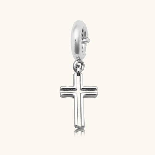 Silver Cross Charm
