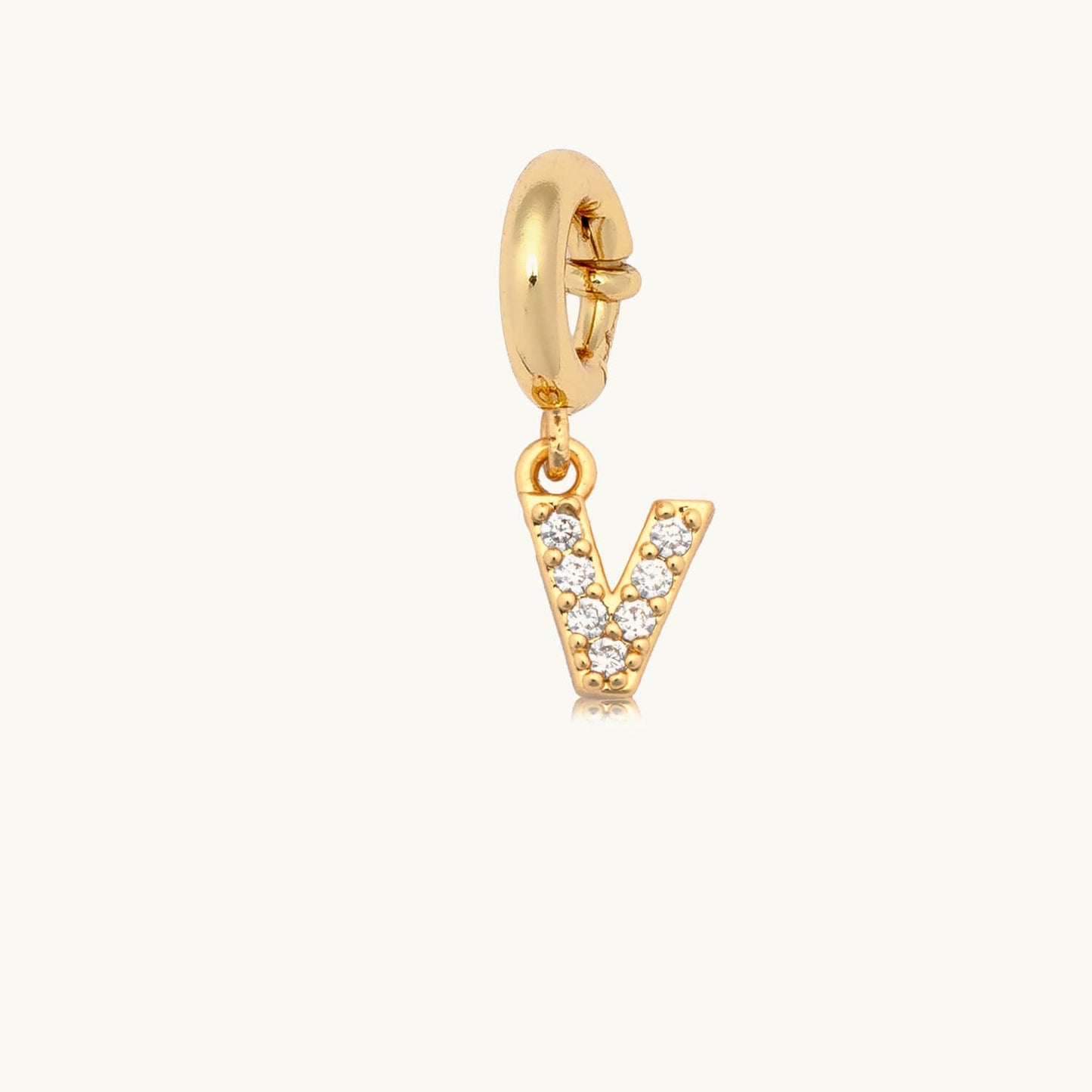 CZ Letter Charm