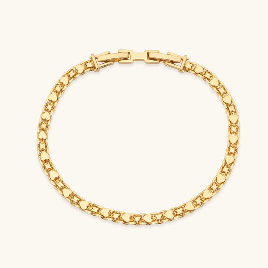 Heart Chain Link Bracelet