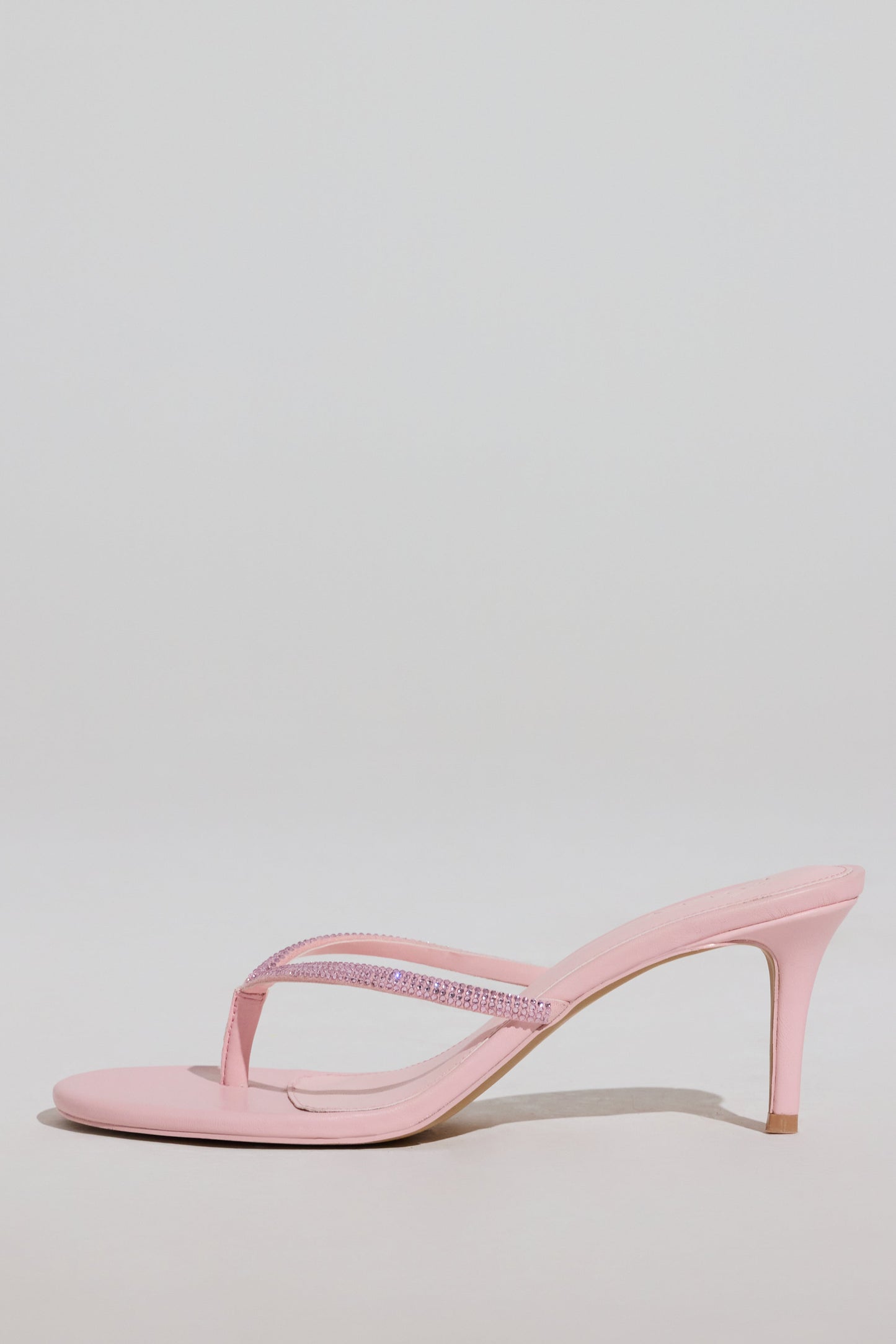 Heeled Sandal in Blush Pink