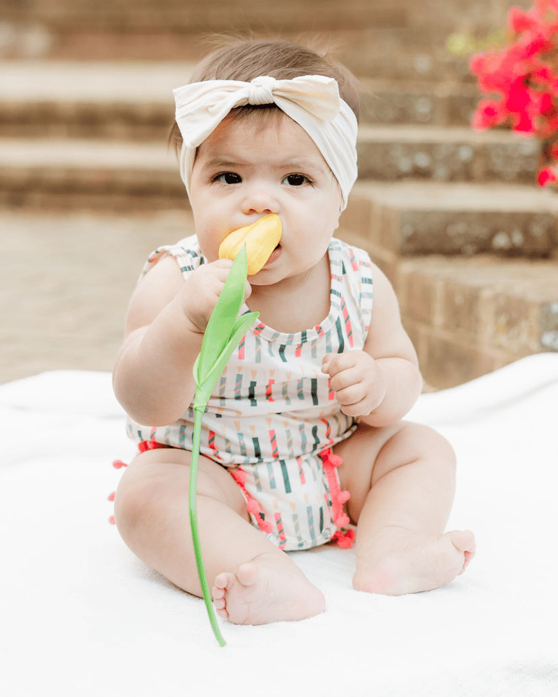 Dillon Pom Pom Romper - Make a Wish