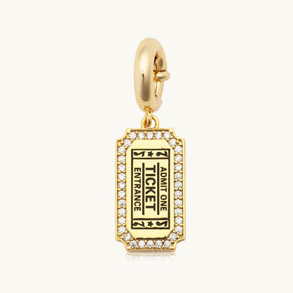 Custom Concert Ticket Charm